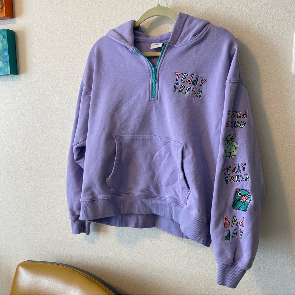 Teddy Fresh Quarter Zip Hoodie
